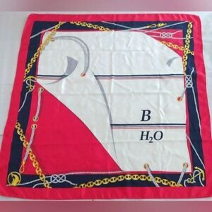 Nautical 💯 Silk Scarf Mariner Link Sailing  Large EUC